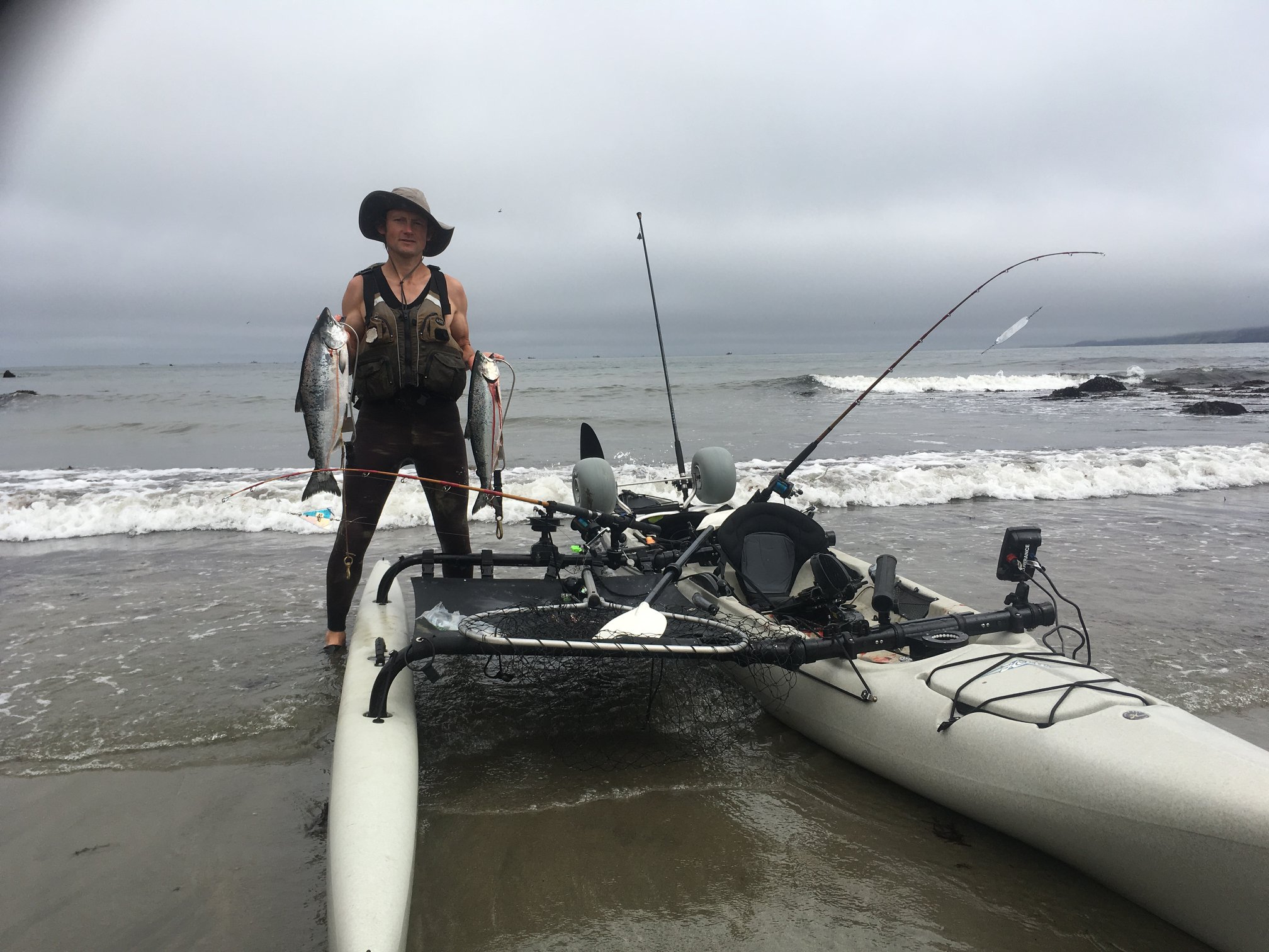 Trolling for Salmon by Kayak